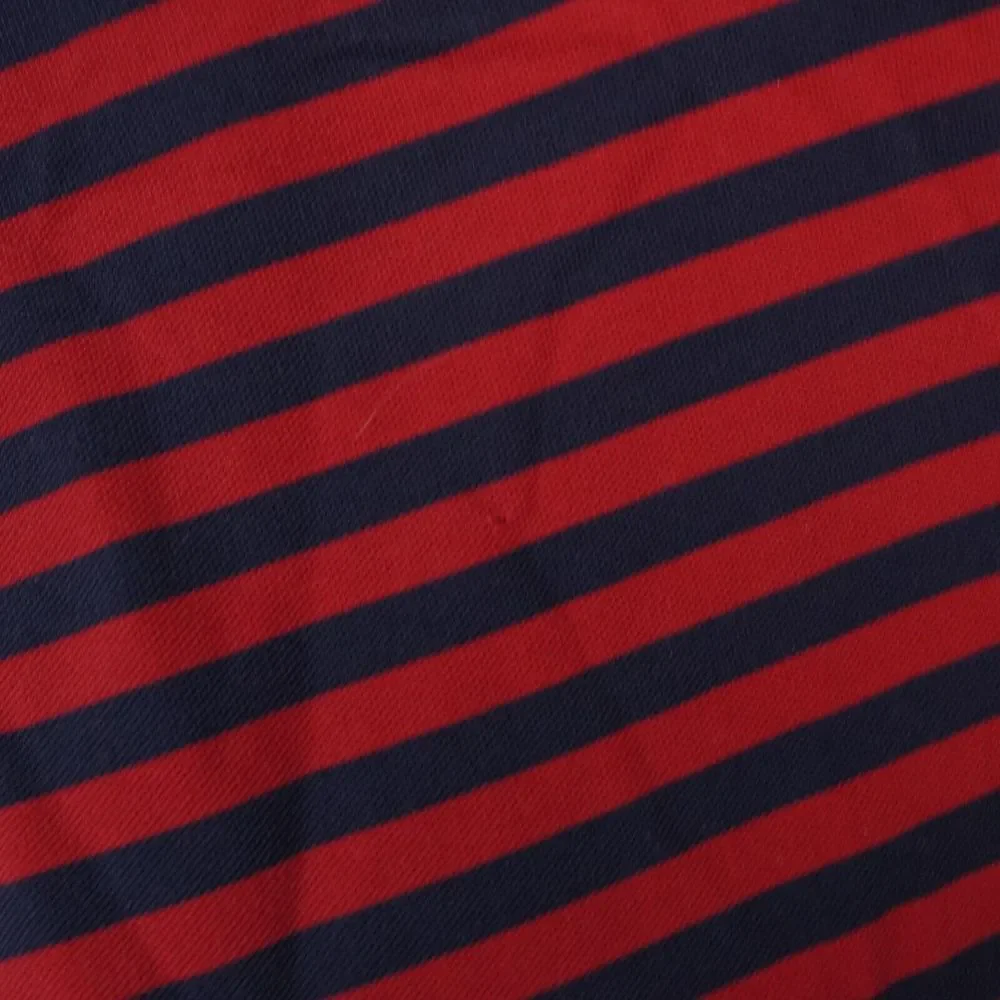 Vintage Polo Ralph Lauren Shirt Mens 1XL BIG Red Navy‎ Blue Striped Polo READ
